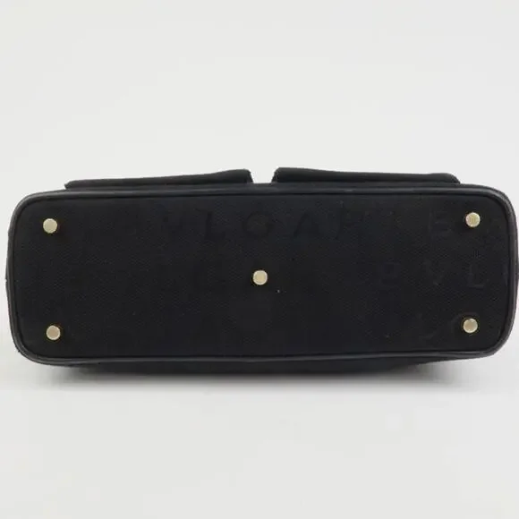 💎✨Beautiful✨💎Authentic BVLGARI Logo Mania Canvas Leather 2Way Bag Shoulder Bag - Picture 5 of 15